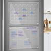 Quadro de Escrita em Acrílico, Quadro de Notas Transparente, Quadro de Recados Magnético, Planejador Semanal e Mensal, Adesivo Magnético para Geladeira Atacado