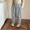Calça Esportiva Infantil Forrada com Fleece 2026 Nova Outono e Inverno Roupas para Meninos Calça Longa de Bebê Calça de Moletom Quente Casual para Meninas