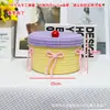 Cubo de la Fortuna para Sala de Estar, Cuenco del Tesoro, Cesta de Almacenamiento de Ropa para Dormitorio Tejida con Cuerda de Algodón, Cesta Redonda para Almacenamiento de Juguetes, Almacenamiento Decorativo