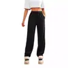 2026 Pantalones Largos Deportivos de Pierna Recta de Cintura Alta de Pierna Ancha Casuales con Cordón Pantalones de Chándal Moda Femenina Tendencia