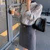 Atacado em Estoque do Fabricante: Saia Midi de Escritório para Mulheres, Nova Saia Meia Casual e Elegante para Mulheres