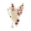 Broche elegante de mariposa capullo roto de lujo para mujer, hebilla de solapa de traje exquisita, pasador pequeño, otoño e invierno, nuevo broche de temperamento elegante