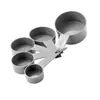 Juego de Tazas y Cucharas Medidoras para Hornear de Stock Listo del Fabricante, Juego de Diez Piezas de Cucharas Medidoras Grises, Juego de Tazas y Cucharas Medidoras de Plástico