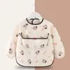 Babero Impermeable para Bebé, Bata de Alimentación para Comer, Delantal Infantil Unisex, Bata de Bebé, Ropa Protectora para Guardería, Anti-Suciedad