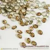 Rhinestones para decoración de uñas color marrón melardo, rhinestones puntiagudos amarillo ahumado brillantes, decoraciones mixtas para uñas tipo huevo de paloma y caramelo de roca