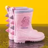 Botas de Lluvia para Niños Comercio Transfronterizo Antideslizantes Suela Suave Ligeras de Media Pantorrilla Botas de Lluvia para Niños y Niñas de 2 a 10 Años