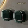Caja de Jabón Mini de Lujo para Uso en Casa, Portajabón de Tapa abatible para Baño y Tocador, Estante de Almacenamiento con Drenaje Montado en Pared sin Taladro