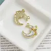 Aleación Gota de Aceite Flor de Cerezo Luna Mariposa Empalme Colgante DIY Pendientes Pulsera Collar Colgante Accesorios de Joyería Hechos a Mano