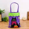 Bolsa de dulces no tejida con forma de calabaza para decoración de Halloween, bolsa de festival de fantasmas, brujas y fantasmas, venta al por mayor de fábrica