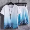 Conjunto de Ropa Deportiva de Verano para Hombre 2026: Camiseta de Manga Corta, Jersey de Baloncesto, Pantalones Cortos Casuales, Conjunto de Dos Piezas, Tendencia Estilo Coreano