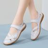 Sandalias Deportivas Cómodas Transpirables de Verano Talla Grande Comercio Exterior Huecas Planas Versátiles Diarias para Mujer con Velcro Calzado para Mujer
