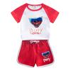 Ropa infantil con estampado de dibujos animados Bobbi traje para niños verano nuevo ropa para niños pantalones cortos de manga corta para niños traje de dos piezas