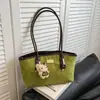 Bolso de Hombro Texturizado Nuevo Otoño 2025 Moda para Mujer Bolso de Axila para Mujer Casual Color Sólido Gran Capacidad Bolso para Mujer de Moda
