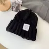 Gorro de Lana Trenzado Otoño e Invierno para Mujer, Moda Retro Versátil Cálido Protección de Orejas Gorro de Punto