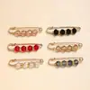 Alfinetes de Pérolas de Formato Irregular para Uso Transfronteiriço, Broches Coloridos Versáteis para Fixação de Lenços de Cabeça e Véus, Alfinetes de Ajuste de Cintura para Calças, Alfinetes de Apertar a Cintura