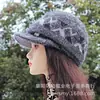 Chapéu de Lã Tricotado com Forro de Fleece Quente Versátil Estilo Inverno para Mulheres Idosas, Mães de Meia-Idade e Idosas, Chapéu de Lã Tricotado com Aba Larga à Prova de Frio para Mulheres