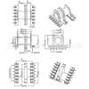 Esqueleto de slot duplo ER28, transformador ER2834, esqueleto de slot duplo com transformador Shell, AliExpress, slot único