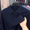 Suéter de malha casual simples de outono novo para homens, com gola virada e mangas compridas de cor sólida, para atacado transfronteiriço