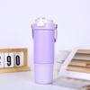 Taza con estuche de cuero de fábrica, moderna taza térmica de acero inoxidable 316 para exteriores, creativa y con forma de coche que rebota, ideal para bebidas deportivas.