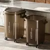 Cubo de basura de gran capacidad para cocina, Contenedor de almacenamiento estrecho de lujo, Alto valor estético para sala de estar y oficina, Papelera de almacenamiento para el hogar