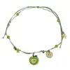 Nuevo Lindo Botón de Manzana Collar de Perlas Manzana Verde Paraíso 2026 Clavícula Colorido Accesorio Más Vendido Regalo para Mejor Amiga