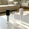Mini tubo de máscara de cílios vazio 3ml frasco de amostra com cabeça de pincel, transparente, portátil, tamanho de viagem para teste, material de embalagem cosmética