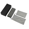 Set de Fundas de Cuero para Gafas de Sol, Venta al por Mayor y Dropshipping, Bolso Negro y Blanco de PU con Tapa abatible, Caja de Embalaje para Gafas, Personalizable con Logo
