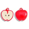 Colgante de Aleación Estilo Coreano, Encanto de Manzana Pintada Semi-3D, Pendientes de Moda, Collares, Pulseras Accesorios DIY Venta al por Mayor