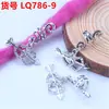 Peluca Accesorios de Rastas Anillo para el Cabello Goma para el Cabello Pinza para el Cabello Trenzada Adorno para el Cabello de Aleación Hueca con Pedrería Hebilla para el Cabello Colgante Resorte Pequeño Accesorio