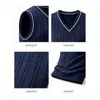 Chaleco de Punto para Hombre con Cuello en V Retorcido, Chaleco Suéter de Otoño e Invierno para Hombre, Suéter sin Mangas Casual para Jóvenes de Amazon