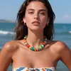 2026 Comercio Exterior Transfronterizo de Amazon Moda Collar de Cuentas con Sentido de Diseño, Joyería de Cuello Ajustable para Vacaciones en la Playa Colorida