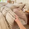 Estilo ins juego de ropa de cama de algodón puro con lunares pequeños juego de cuatro piezas sábana funda de edredón sábana ajustable cama de dormitorio de estudiante juego de tres piezas 3