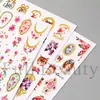 Adesivos de Nail Art Transfronteiriços de Beleza Total Flores de Primavera Folha de Ouro Azul Francês Flor Pequena Adesivos de Nail Art