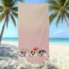 Toalla de Playa de Microfibra de Las Chicas Superpoderosas Secado Rápido y Absorbente de Agua Toalla de Baño para Nadar Infantil Portátil para Viajes Tamaño Grande