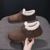 Sapatos femininos estilo Birkenstock retrô de algodão com aumento interno de 3 cm de altura, novo estilo outono/inverno, apresentando forro de pelúcia para aquecimento e conforto, adequados para uso externo