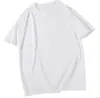 Camiseta Básica Unisex de Algodón Puro Pesado, Color Sólido, Cuello Redondo, Manga Corta, Oversize Holgada, Hombro Caído, Venta al por Mayor, 300g