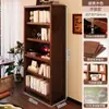 Estantería, Gabinete de Almacenamiento Estilo Antiguo, Gabinete de Almacenamiento Integrado en Pared, Gabinete de Almacenamiento Multicapa para Oficina, Vitrina de Pie para Sala de Estar