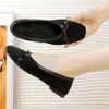Zapatos Casuales de Moda Nuevos para Primavera/Verano 2026 con Lazo Cuadrado y Tacón Bajo Estilo Francés Slip-On para Mujer para Exportación