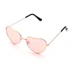 Gafas de Sol de Moda con Forma de Corazón Gafas de Sol Retro Amor Océano Gafas de Fiesta Gafas de Sol Metálicas con Corazón