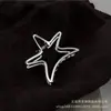 Pinza para el Cabello Dulce de Estrella Estilo Coreano, Pasador de Aleación Personalizado, Pinza de Tiburón para Moño en la Parte Trasera de la Cabeza, Accesorio para el Cabello de Moda Europeo y Americano