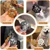 Lindo Elemento de Pata de Gato Colgante Portátil de Cuero, Bolsa para Guardar Pelo de Mascota Conmemorativo, Accesorio Versátil de Llave para el Día a Día