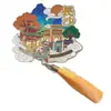 Imanes de Nevera Metálicos en Stock, Souvenirs Turísticos de Hunan, Imanes de Nevera Culturales y Creativos de las Ciudades de Changsha, Yueyang, Zhangjiajie