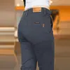 Pantalones Casuales de Lana para Hombre de Alta Gama, Pierna Recta Ajustados, Pantalones de Vestir Elásticos para Hombre, Nueva Colección Primavera y Otoño 2026