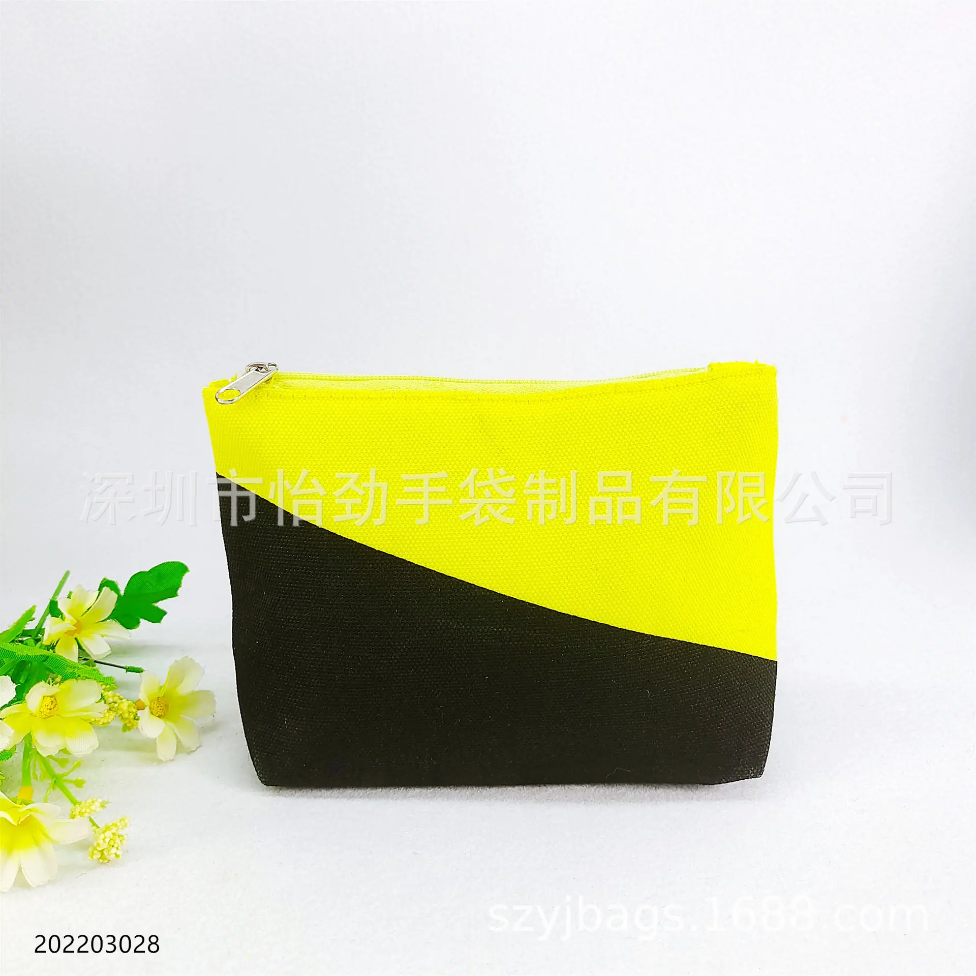 间色帆布袋 帆布化妆包