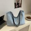 Bolso Tote de mezclilla retro coreano para mujer 2025 Nuevo Bolso de hombro con letras de gran capacidad Bolso de axila para ir al trabajo Bolso de mamá