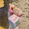Mini Desenho Animado Kulomi Ding Dang Gato Urso Morango Série Cubo Mágico Brinquedo Cubo Mágico de Terceira Ordem Pingente de Chaveiro Venda por Atacado