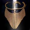 Accesorios de diamantes de imitación superventas transfronterizos máscara de borla de diamante de color exótico actuación escénica disfraz misterioso máscara de decoración femenina