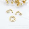 Set DIY Hebilla Joyería Micro Hebilla de Collar Escalera Cuadrada Redonda Set de Hebillas Cuadrado Redondo Corte Pequeño Escalera Cuadrada Hebilla de Collar de Alto Nivel