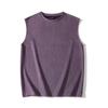 Camiseta sem mangas de cor sólida, moda verão masculina, marca, camurça, colete, estilo americano, retrô, esportivo, casual, plus size, moletom