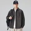 NASA ABOUT Camisa de Trabalho Masculina em Falso Jeans, Nova Tendência Primavera/Outono 2026, Jaqueta Camisa Casual Solta